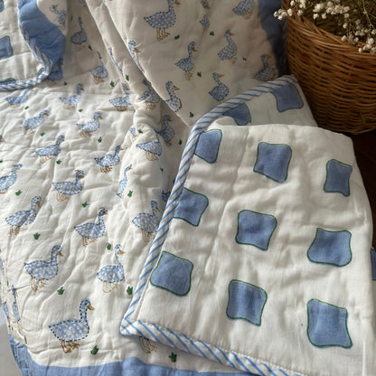 Dancing Ducks Baby Quilt