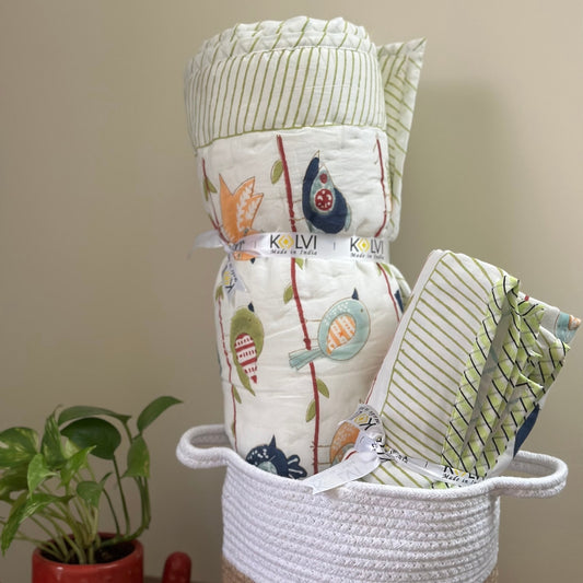 Chirpy Birdies Bedding Set