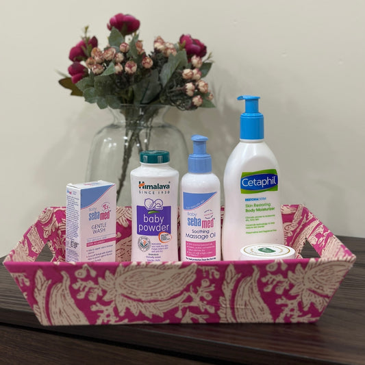 Hot Pink Flowers Trinket Tray