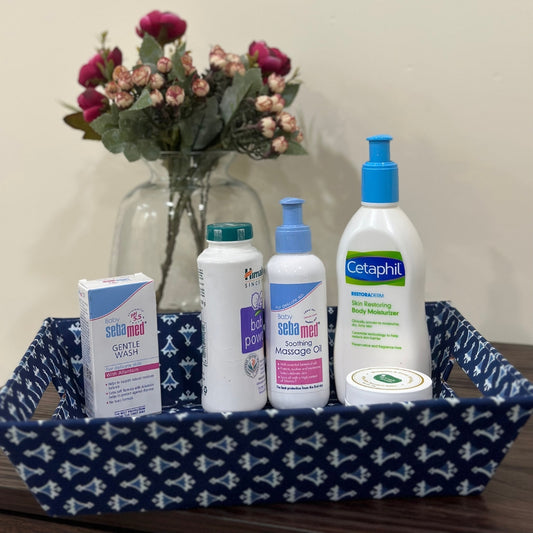 Indigo Triangles Trinket Tray